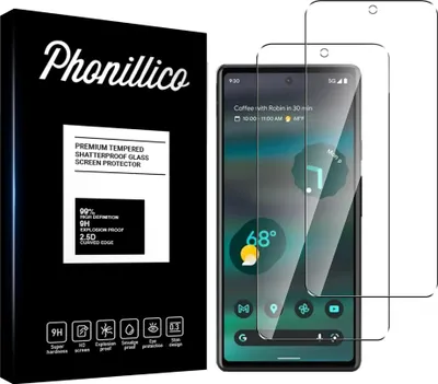 Obrázok produktu pre Tvrdené sklo pre Google Pixel 6a [2 ks] Ochranné sklo Fólia proti poškriabaniu odolná Phonillico®