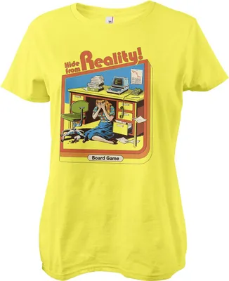 Produktbild von Hide From Reality Girly Tee - Medium  - Yellow