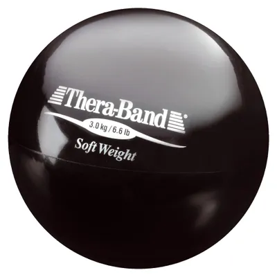 Produktbild von TheraBand Gewichtsball "Soft Weight", 3 kg, Schwarz
