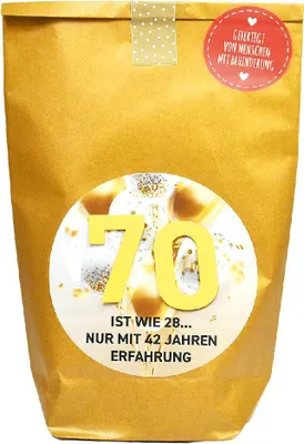 Produktbild von WUNDERLE Wundertüte 70 Jahre Geburtstag
