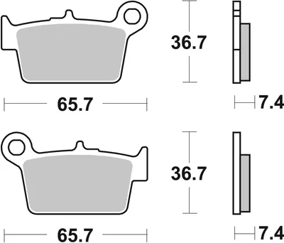 Produktbild von sbs Bremsbeläge Bremsklötze 861HF