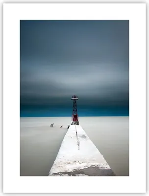 Produktbild von Poster - Poster ohne Rahmen - Turm Strand Himmel - 30x40 cm - Wand Bild - Wanddeko - Wandbilder - Kunstposter - Wandposter - Bilder - Kunstdruck - Wanddekoration - Wandbild - P2XPA30x40-4988
