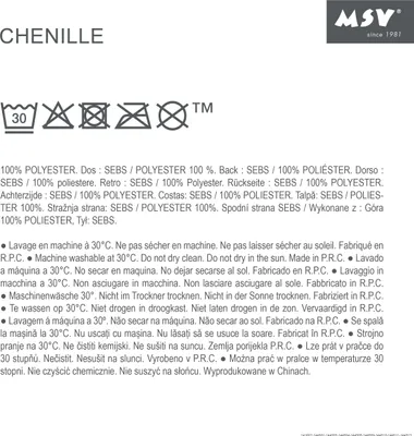 Produktbild von MSV – Chenille-Mikrofaser-Badematte – Langflorig, rutschfest – Maschinenwaschbar