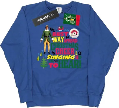 Produktbild von Elf - "Christmas Cheer" Sweatshirt für Damen BI5307 (S) (Königsblau)