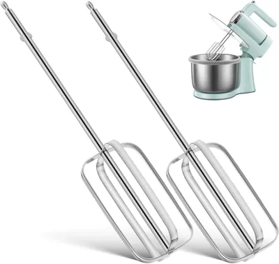 Produktbild von 2 Stück Rührbesenaufsätze aus Edelstahl für Handmixer