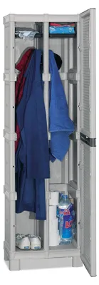 Produktbild von Außenschrank - Gartenmöbel Hellgrau 39x50x172h cm