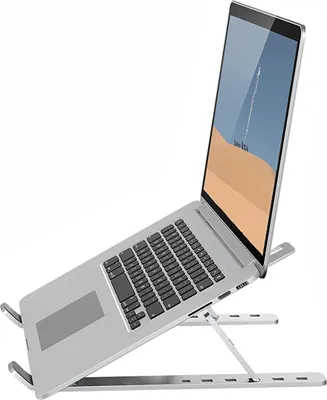 Obrázok produktu pre SWISSTEN Podstavec pod notebook polohovatelný stříbrný hliník 10 Kg nosnost