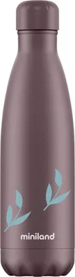 Immagine prodotto di Bottiglia thermos Miniland Terra, 500 ml, prugna/fioritura