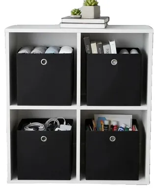 Produktbild von Aufbewahrungsboxen, langlebiger Vliesstoff, vielseitiger Organizer, schwarz