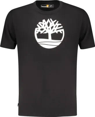 Immagine prodotto di T-shirt da uomo a maniche corte nera con stampa e scollo rotondo