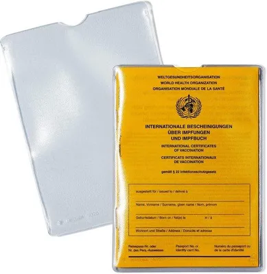 Produktbild von Famanu Impfpasshülle transparent - 10 Stück