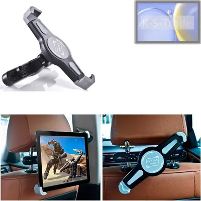 Produktbild von K-S-Trade Tablethalterung kompatibel mit HTC A101 KFZ Kopfstützen Halterung 360° Auto Sitzhalterung Headrest Holder Halter Tablet PC Kopfstütze