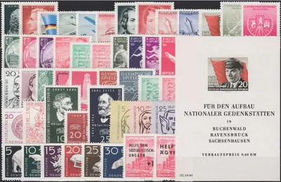 Produktbild von DDR-Jahrgang-1956-postfrisch - komplett