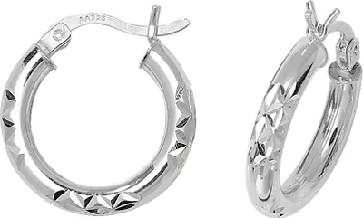 Produktbild von 925 Sterling Silber Damen - Paar Creolen - 10mm; TRS17704MM10