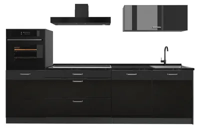Imagen del producto de Mueble de cocina Vicco R-Line brillo intenso/Antracita 280 cm sin encimera, Model 66476
