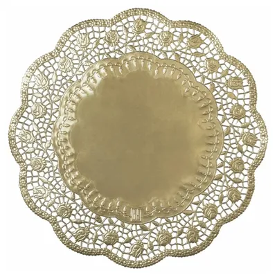 Produktbild von DEMMLER Spitzenpapier Rose gold 36cm 4St rund