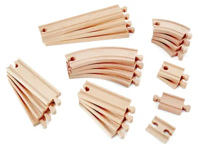 Zdjęcie produktu dla Hape SUPER EXPANSION RAIL PACK, Budynek, 3 lat(a), Brązowy, Drewno