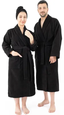 Immagine prodotto di Accappatoio unisex in cotone 100%, con tasche