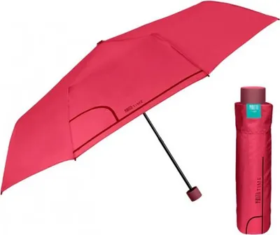Image de Parapluie pliant pour femme PERLETTI COLORINO / rouge vif, 26292