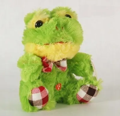 Produktbild von Deef Frosch Plüschtier mit Schleife 17cm