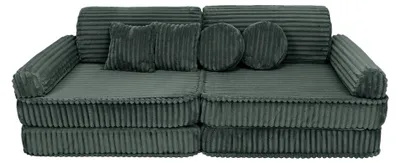 Image de Canapé modulable velours 10 pcs CHURROS enfant modulable mousse OEKO TEX jeu