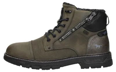 Image de Mustang Veterschoenen Hoog Veterschoenen Hoog - khaki - Maat 47