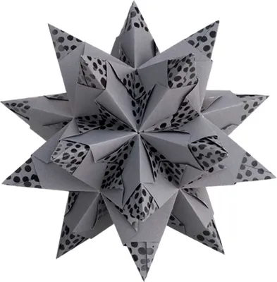 Produktbild von folia 215X1010 Bascetta Stern Bascetta Stern Elegance, 9,5x9,5cm, pearls anthrazit, 32-teilig (1 Set)
