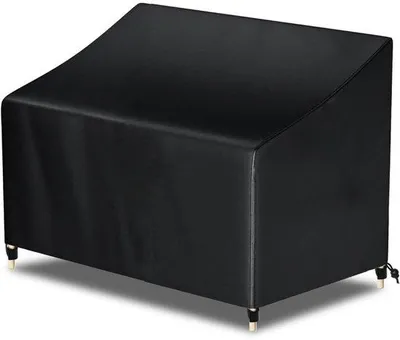 Produktbild von Unyqoos® Wasserdichte Schutzhülle für 2‑Sitzer Gartenbank – 210D Oxford-Gewebe, Polyurethanbeschichtet, UV-beständig, 134 x 70 x 6088 cm, 4 Klickverschlüsse, Aufbewahrungstasche