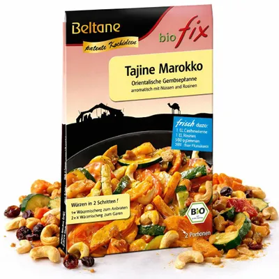 Produktbild von Beltane biofix Tajine Marokko - ab 23,6g Packung - 2 Beutel