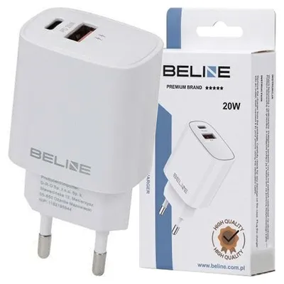 Image de Beline Charger 20W USB-C + USB-A white