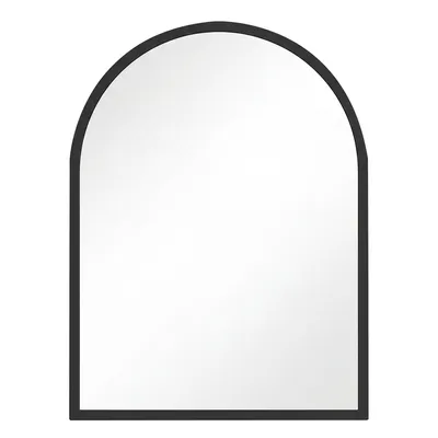 Produktbild von SONGMICS Wandspiegel, gewölbter Spiegel, Aluminiumrahmen, 40 x 30 cm, mit Sicherheitsfolie, schwarz