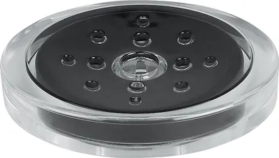 Produktbild von Spirella 7610583113320, Schwarz, Transparent, Keramik, Oval, Freistehend, 130 mm, 100 mm