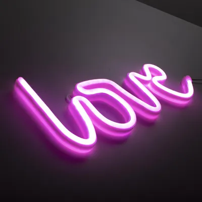 Produktbild von Just light LED Dekoleuchte Love 12,5 x 2 x 34,5 cm