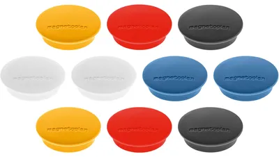 Productafbeelding van Magnetoplan Magnetische schijfhouder Junior 1662110, 34 mm, assorti, 10 stuks per verpakking.