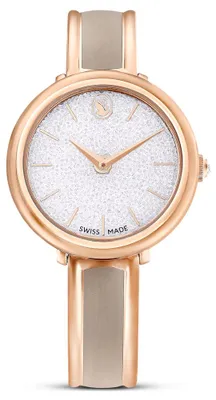 Produktbild von Swarovski Damenuhr Crystalline bangle Rosegoldfarben/Beige 5709814