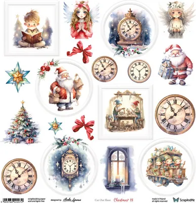 Image de SCRAPandME 30x30cm recto papier scrapbooking 250g, Christmas 18