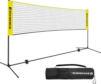 Obrázek produktu pro Nastavitelná badmintonová síť 5 m, černá, se stabilním rámem