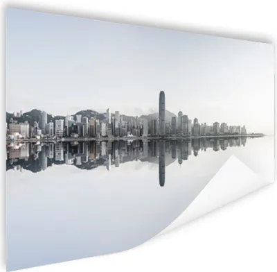 Produktbild von MuchoWow® Poster Hong - Kong - Wasser - Skyline 180x120 cm - Fotoplakat