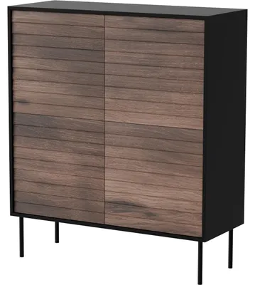 Obrázek produktu pro Komoda AKAGI 100 4D černá / ořech