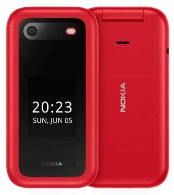 Produktbild von Nokia 2660, Klapphandy, Dual-SIM, 7,11 cm (2.8"), 0,3 MP, 1450 mAh, Rot
