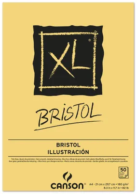 Produktbild von Canson - Zeichnen von Block Canson XL Bristol A4 50V 180gr | Außenschachtel ein 5 -Stück x 50 Blatt