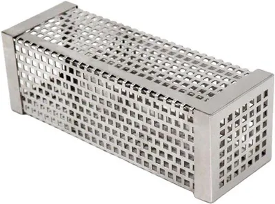 Obrázek produktu pro Sada grilového příslušenství – nerezová trubka na kouř, čtvercová, 15,3 × 5,2 × 2,7 cm, grilové příslušenství