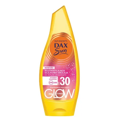 Zdjęcie produktu dla Dax Sun Turbo Glow Rozświetlająca Emulsja Ze Złotymi Drobinkami