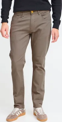 Produktbild von Blend BHRodney Herren Chinohose Hose Pants mit Knopfleiste und Reißverschluss Eingrifftaschen leicht elastisch Label-Details Gürtelschlaufen Baumwollmischung Slim fit