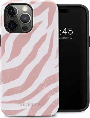 Obrázek produktu pro Selencia Vivid zadní kryt iPhone 14 Pro Max – barevná zebra, starorůžová