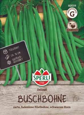 Produktbild von SPERLI Buschbohnensamen Delinel Phaseolus vulgaris 5-7 lfd. Meter