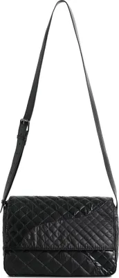 Produktbild von Stilvolle schwarze Umhängetasche für Damen mit praktischen Taschen