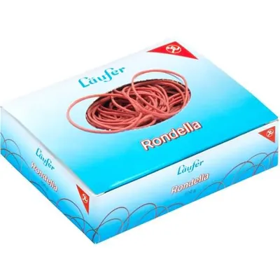 Produktbild von Läufer Gummiringe RONDELLA im Karton rot 40 mm Größe Nr. 6 100 g