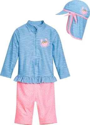 Produktbild von Playshoes Badeanzug Einteiler Langarm und Bademütze mit UV-Schutz 50+ Sonnenschu