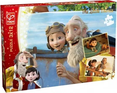 Obrázok produktu pre Hape Malý princ Snové puzzle 3x12 dielikov